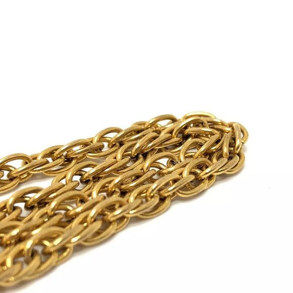 CHANEL CC Mark Necklace Metal Gold - Picture 8 of 10